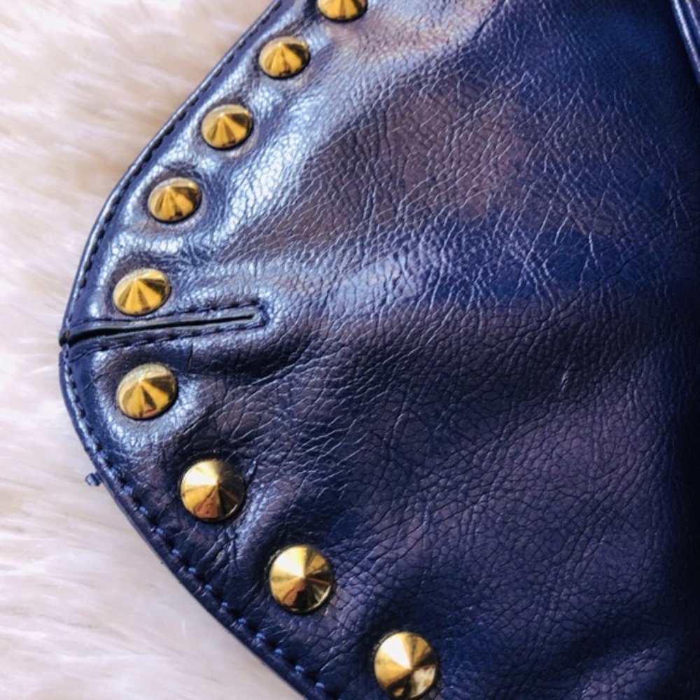 Steve Madden Clutch Oversize Envelope Stud Indigo - Picture 3 of 11